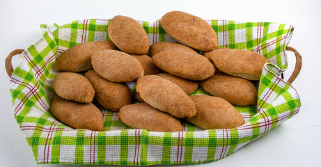 Homemade Stuffed Pies Ready to Be Served.