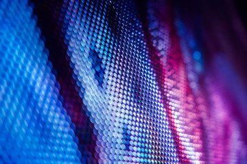 CloseUp LED blurred screen. LED soft focus background. abstract background ideal for design.