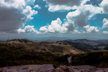 Beautiful landscape of mountains in San Luis Potosi