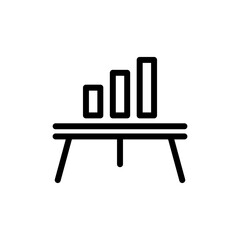 Presentation icon design, graph icon