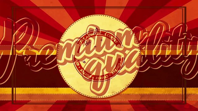 retro package concept for takeaway froth coffee or cold brew beverage like iced tea for refreshing break