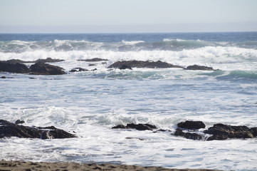 playa, paisaje en pichilemu, Chile