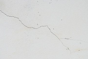 cracked on old white wall rough texture weathered background