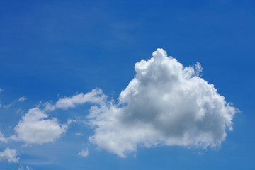 white cloud on clear blue sky