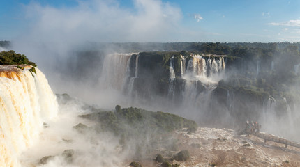 Foz do Iguaçu Falls, one of the world's great natural wonders, on the border of Brazil and Argentina.