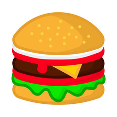 burger and fries