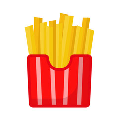 french fries and ketchup