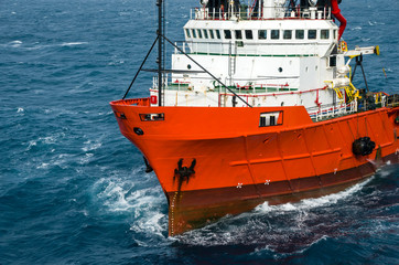 Fototapeta premium Sea tow in the high sea
