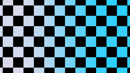 Fototapeta premium Beautiful white and cyan chessboard abstract background