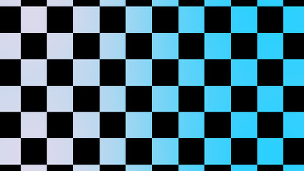 Fototapeta premium Beautiful white and cyan chessboard abstract background