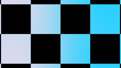 Beautiful white and cyan chessboard abstract background