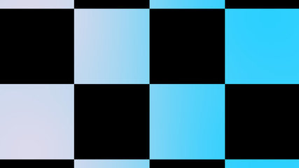 Beautiful white and cyan chessboard abstract background