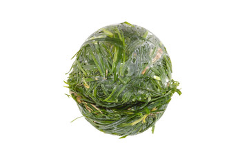 crumpled grass isolated on white background