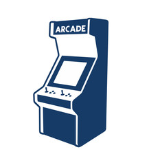 Creative design of arcade machine illustration