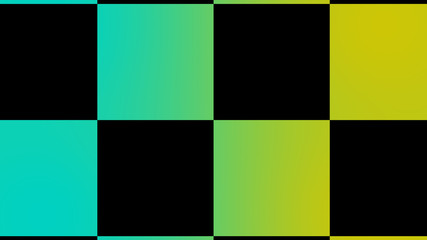 Amazing  cyan and yellow chessboard,Checker board abstract background