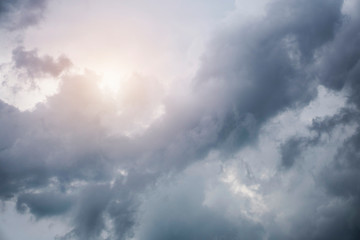 Obraz premium dark Sky clouds before rain