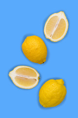 Fresh yellow lemons