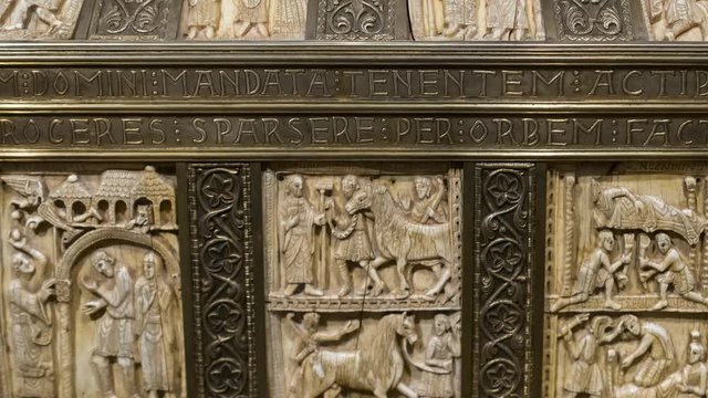 Relics of Saint Millan, San Millan de Yuso Monastery, 11th century, San MIllan de la Cogolla municipality, La Rioja, Spain, Europe, Unesco World Heritage Site