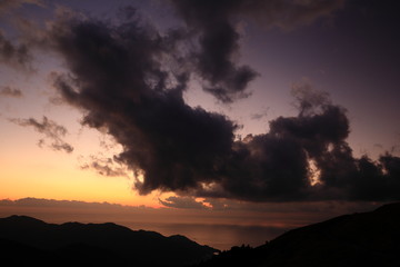 伊豆・仁科峠の夕焼け