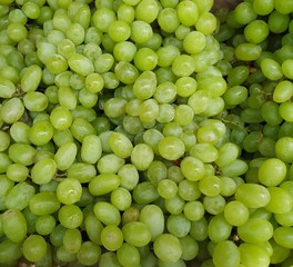 Green Grapes Closeup Stock Photo
