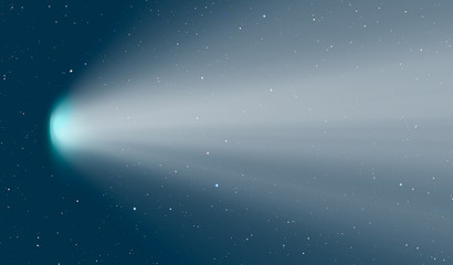 Comet on the space