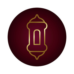 ramadan kareem lamp block gradient style