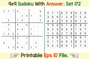 Advance Sudoku Puzzle Games Easy to Hard with Answer