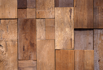 Old wooden planks abstract background.