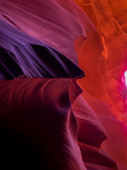 different colors at lower antelope canyon