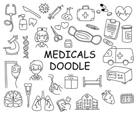 medical doodle clip art