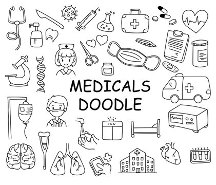 medical doodle clip art