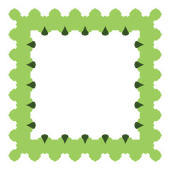 Fototapeta premium Colored frame, blank background vector design, green colors.