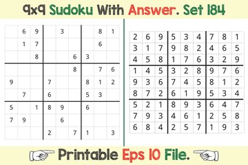 Advance Sudoku Puzzle Games Easy to Hard with Answer