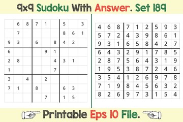 Advance Sudoku Puzzle Games Easy to Hard with Answer