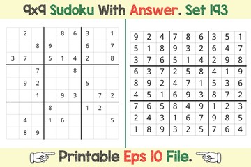 Advance Sudoku Puzzle Games Easy to Hard with Answer