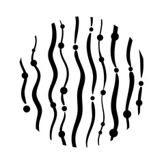 lines and points organic pattern line style