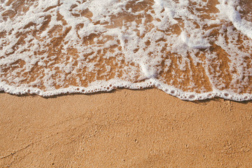 the cleaning beach with clear water,it make people feeling relaxing  and invite people to visiting to enjoin here