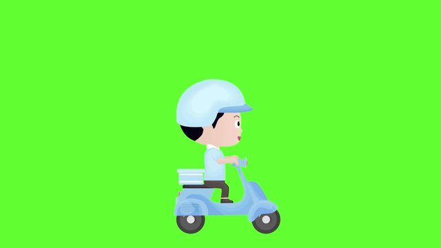 delivery concept. Fast respond delivery package shipping . flying downfrom sky with parachute. Vector illustration in lineart style.