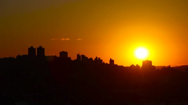 Sunset in the Liberdade neighborhood in Belo Horizonte Minas Gerais.