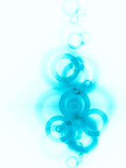 Abstract background with transparent circles.
