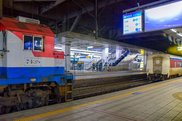 Korail Trains In Yongsan Station