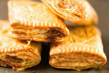rustic golden english sausage pie comfort food