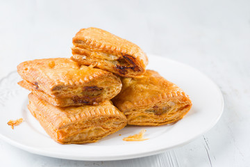 rustic golden english sausage pie comfort food
