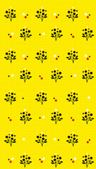 Elanance Floral motif pattern with color backgound