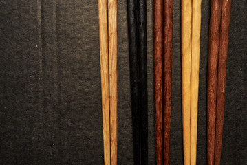 set of chopsticks for sushi, seafood, food delivery