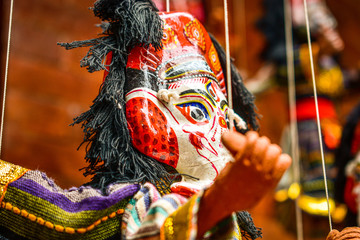 Colorful puppet in Bhaktapur - Nepal 