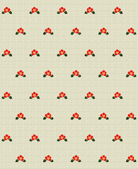 Elanance Floral motif pattern with color backgound