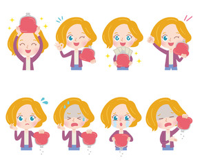 cute type blonde mom_wallet