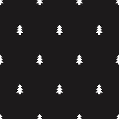 Seamless Christmas tree pattern