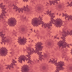 Seamless repeating pattern of flowers